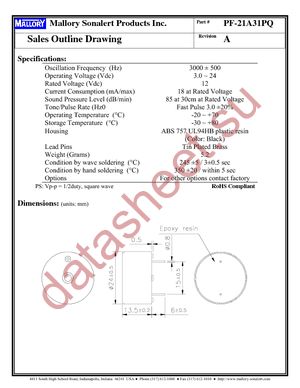 PF-21A31PQ datasheet  